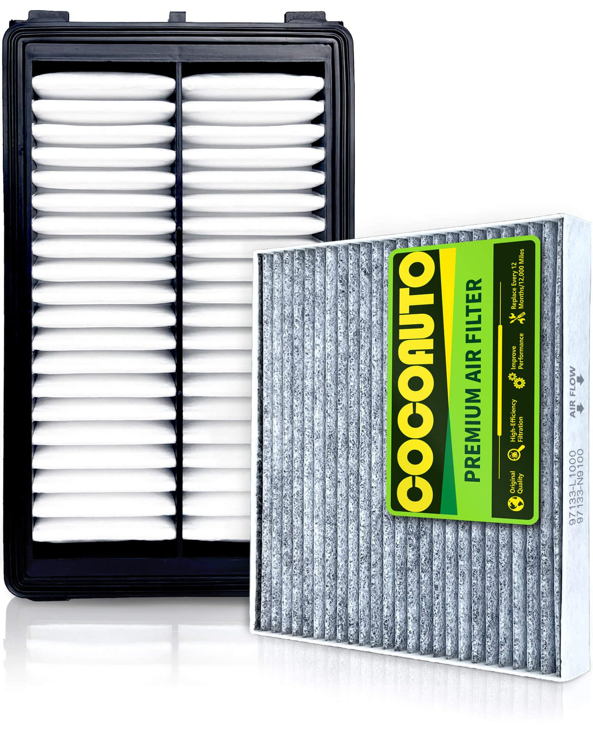 COCOAUTO engine air filter kit for Tucson keeps intake clean and efficient.