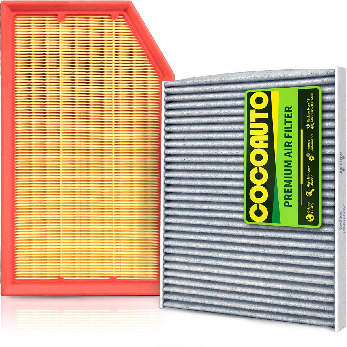 COCOAUTO engine and cabin filter kit for Jeep Gladiator, ready for easy maintenance.