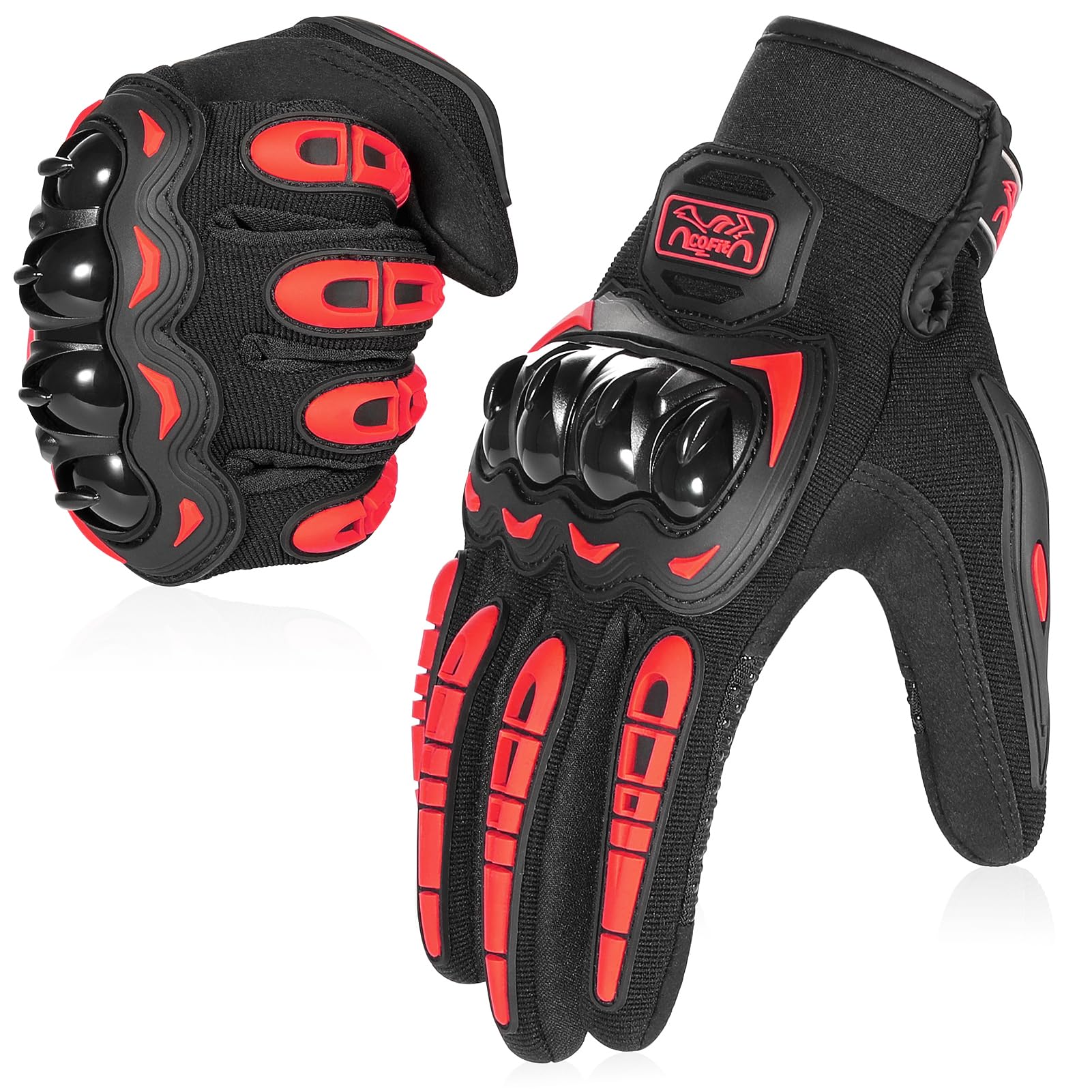 COFIT motorcycle gloves with breathable fabric for all-season comfort and airflow.