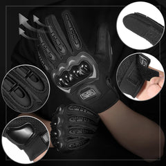 COFIT motorcycle gloves touchscreen fingertips for device control.