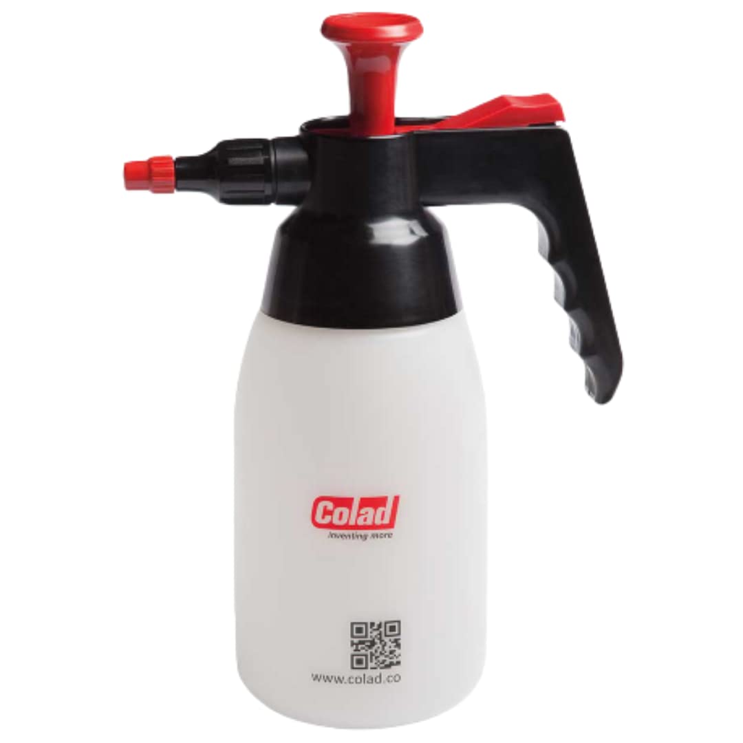 Colad adjustable pump spray nozzle for precise cleaning and degreasing.