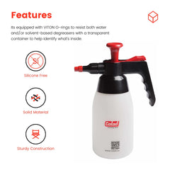 Colad multipurpose spray bottle clear 1000ml shows liquid level for efficient work.