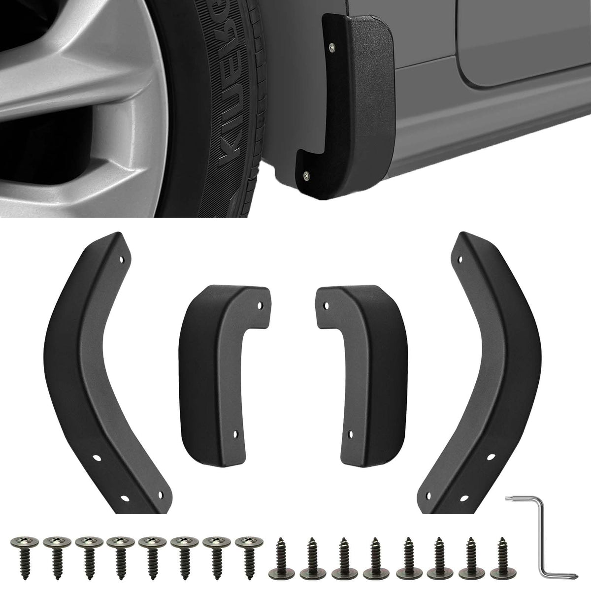 Coldairsoap front mud flap delete kit for Silverado enhances rugged look and protection.