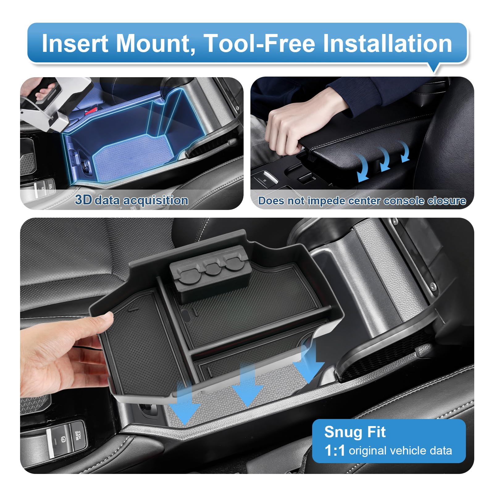 Coleya coin-holder compartment keeps loose change neatly separated.