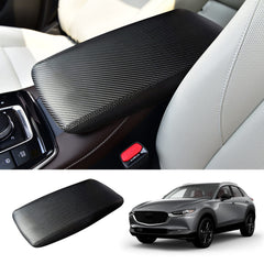 Coleya CX-30 carbon fiber center console cover shows premium texture and scratch resistance.