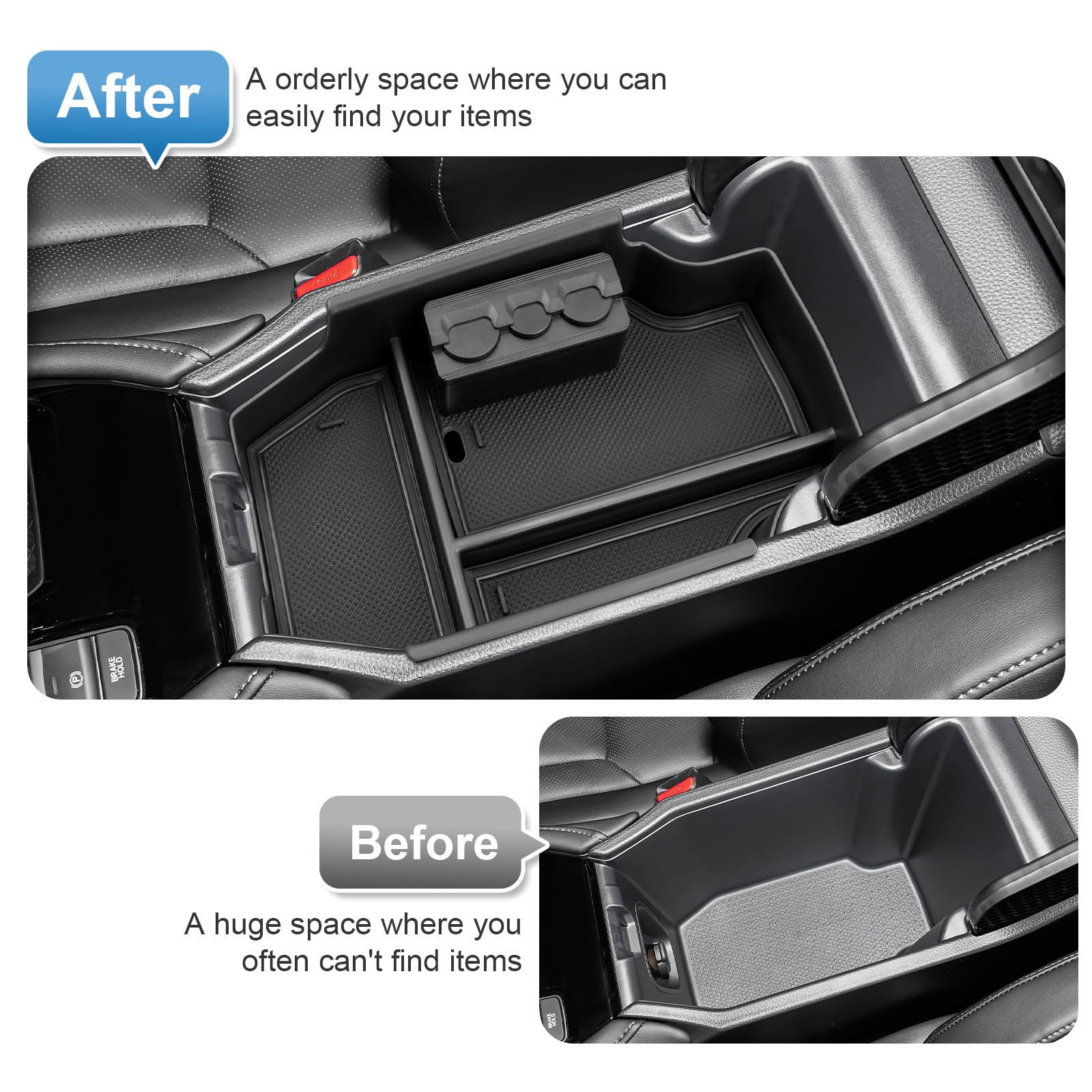 Coleya daily essentials organizer enables quick access during drives.