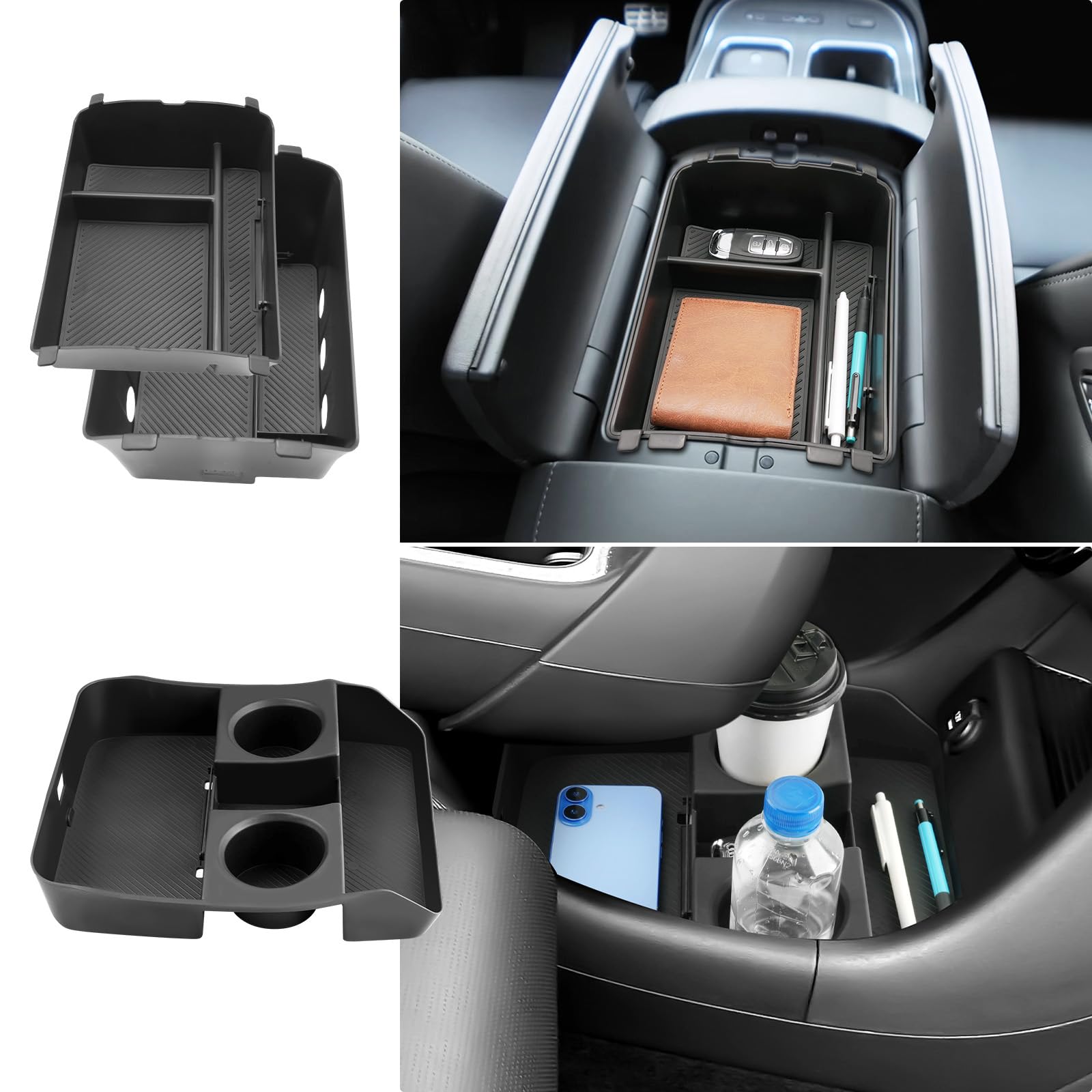 Coleya Palisade armrest organizer secures small items and reduces clutter.