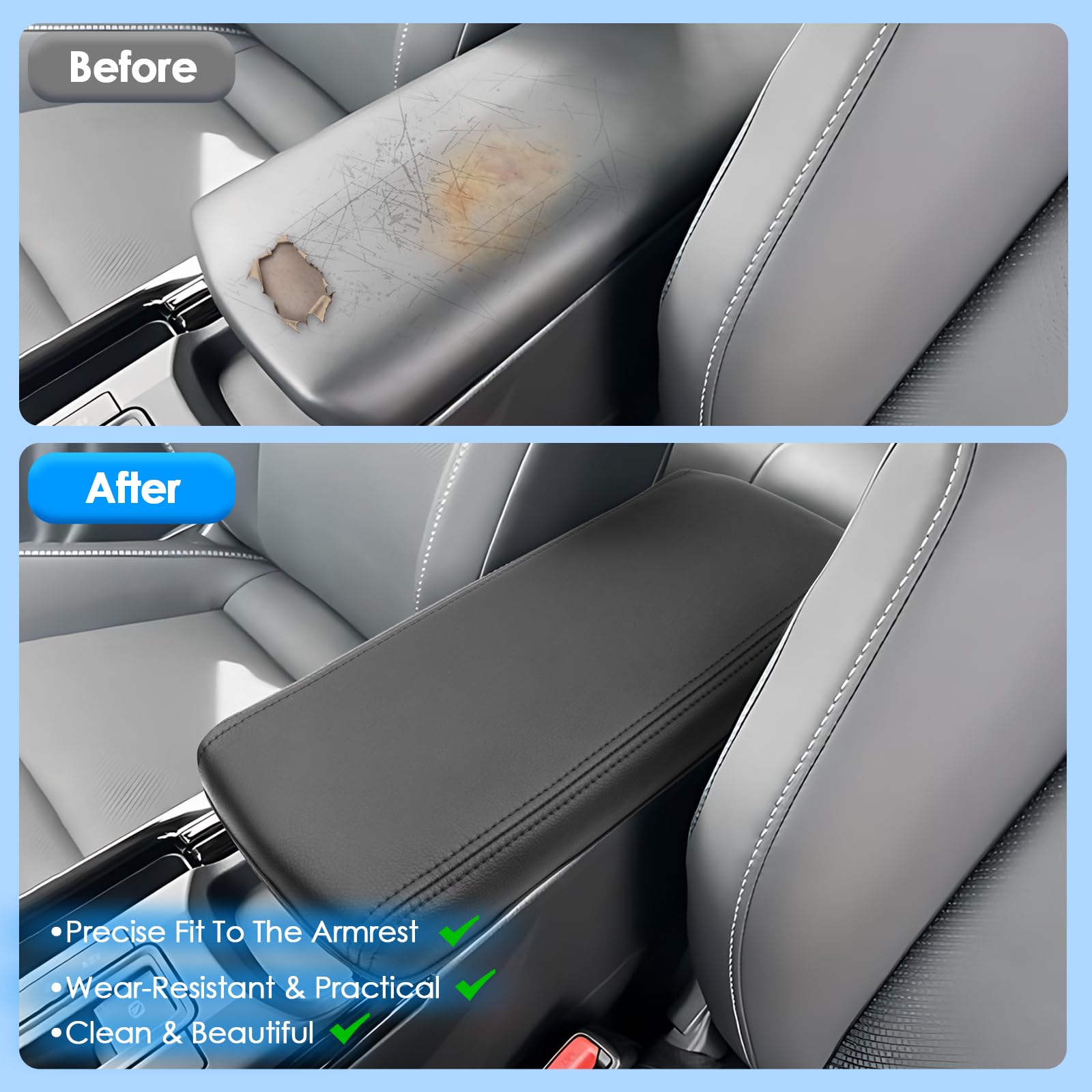 Coleya Prius armrest padding and softness for fatigue relief.