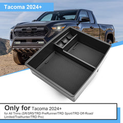 Coleya Tacoma console organizer side view for quick, secure access