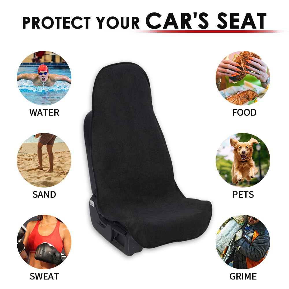 COLINOO black vehicle seat cover blends with any interior