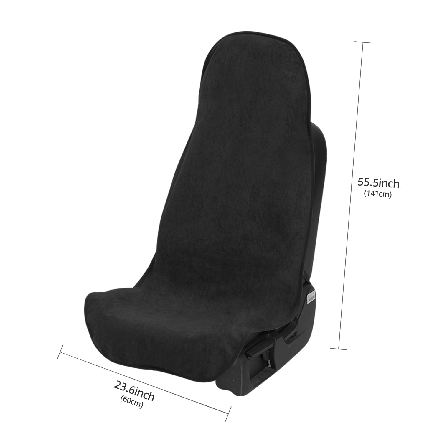 COLINOO machine-washable seat cover with convenient storage bag.