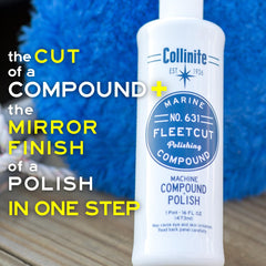 Collinite 631 Fleetcut gelcoat-restoration on marine surfaces