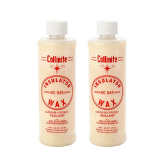 COLLINITE 845 Insulator Wax bottle shows durable protection for car paint.