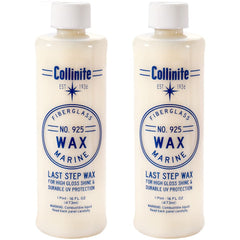 COLLINITE 925 fiberglass boat wax application delivers even coverage for lasting protection.