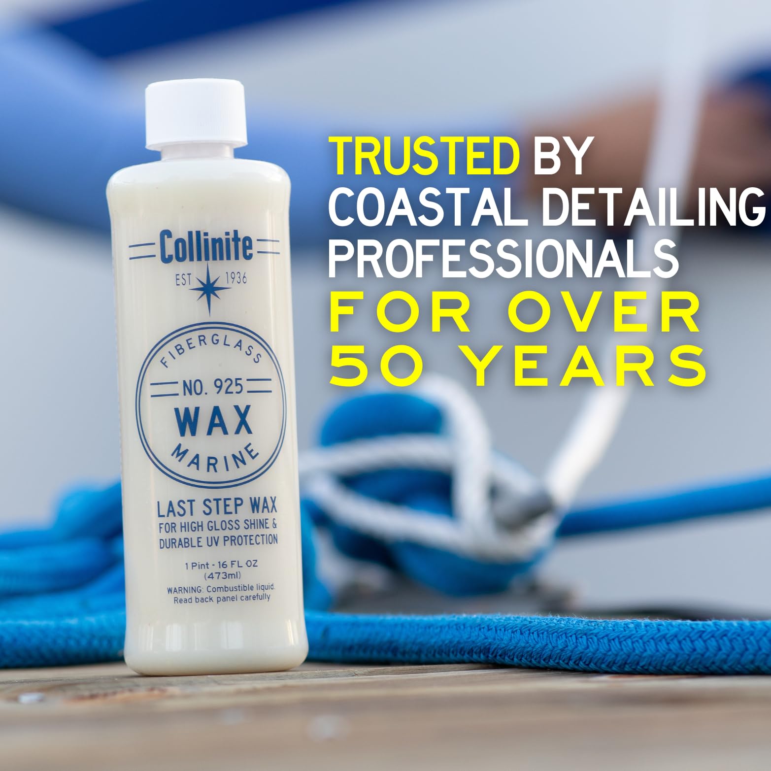 COLLINITE 925 high gloss carnauba finish adds depth and protection.