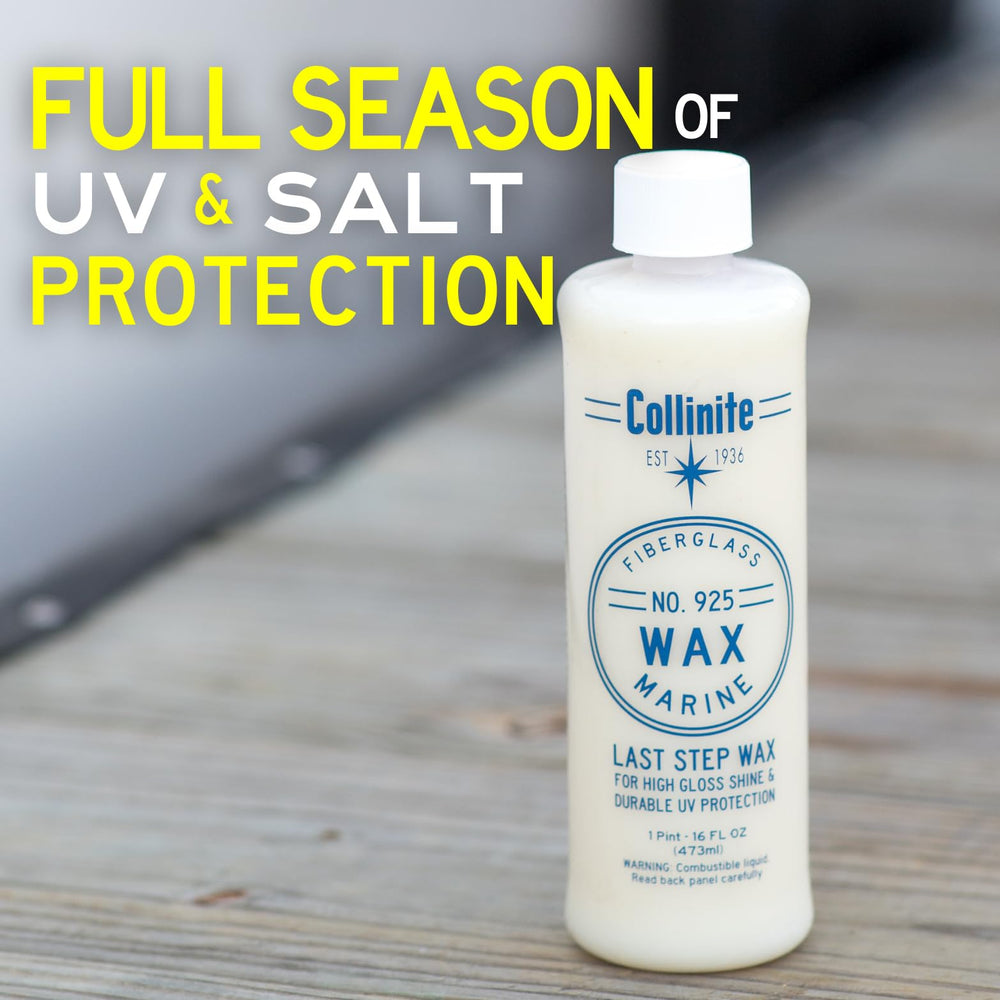 Collinite 925 DA polisher-friendly surface treatment for a professional-looking finish.