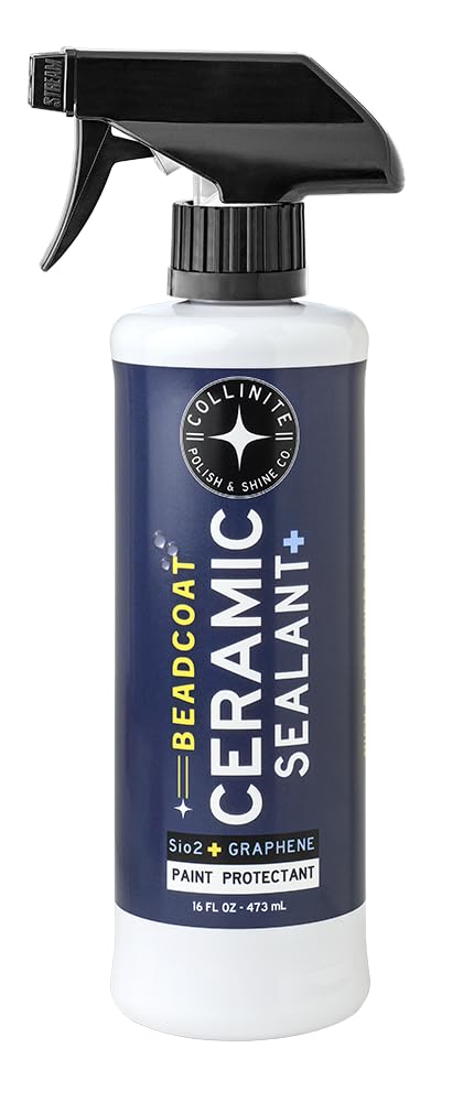 Collinite Beadcoat ceramic graphene bottle showing durable paint protection.