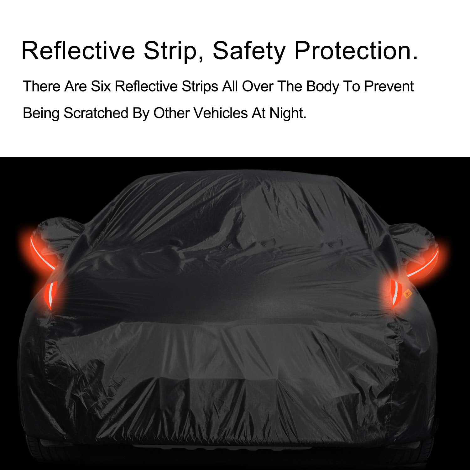 COLOR RAIN TIME UV protection reduces sun exposure for parked sedan