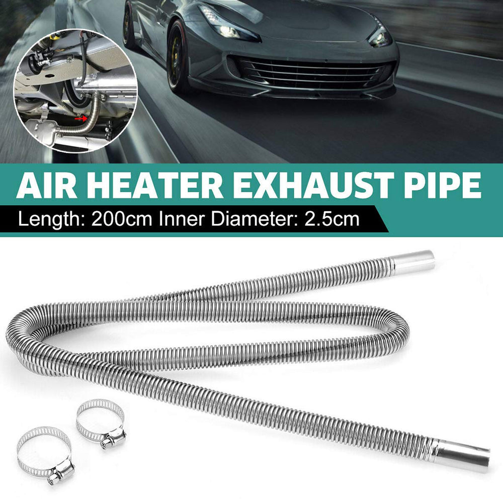 COLOR TREE stainless steel exhaust pipe showing burr-free bright surface.