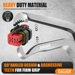 CoLuck double-ended electrical pliers provide access from multiple angles