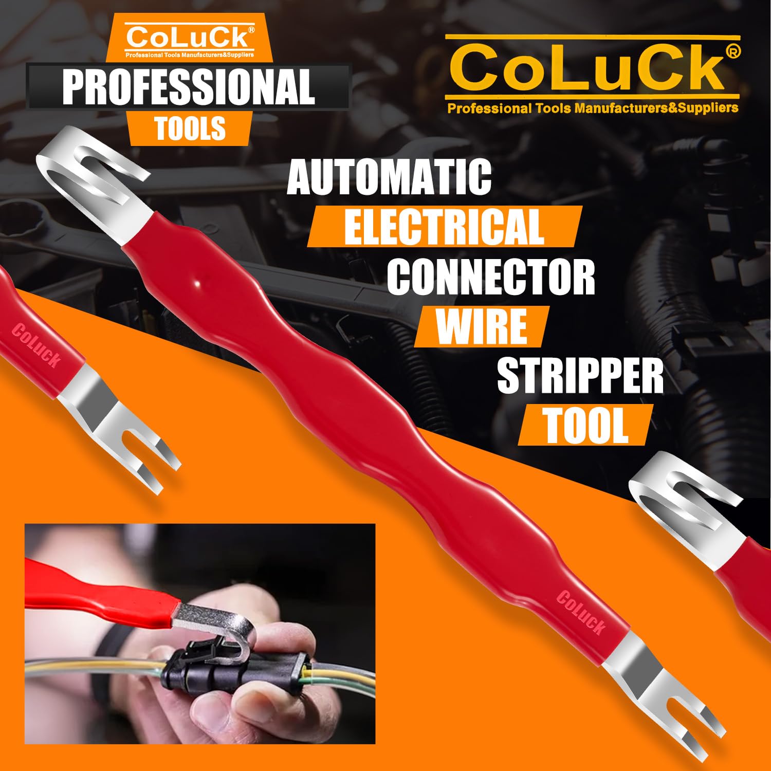 CoLuck electrical connector separator tool detaches connectors without harming wiring