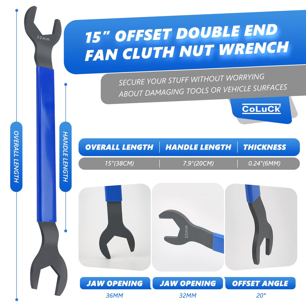 CoLuck pulley-holding-bar-assembly stabilizes the water pump during removal
