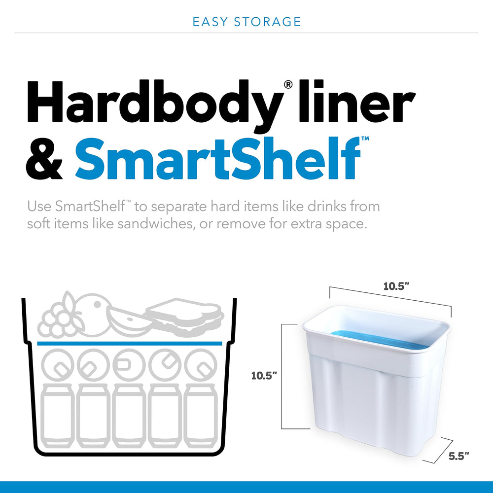 Columbia PFG Thermal Pack Cooler SmartShelf protects soft foods.