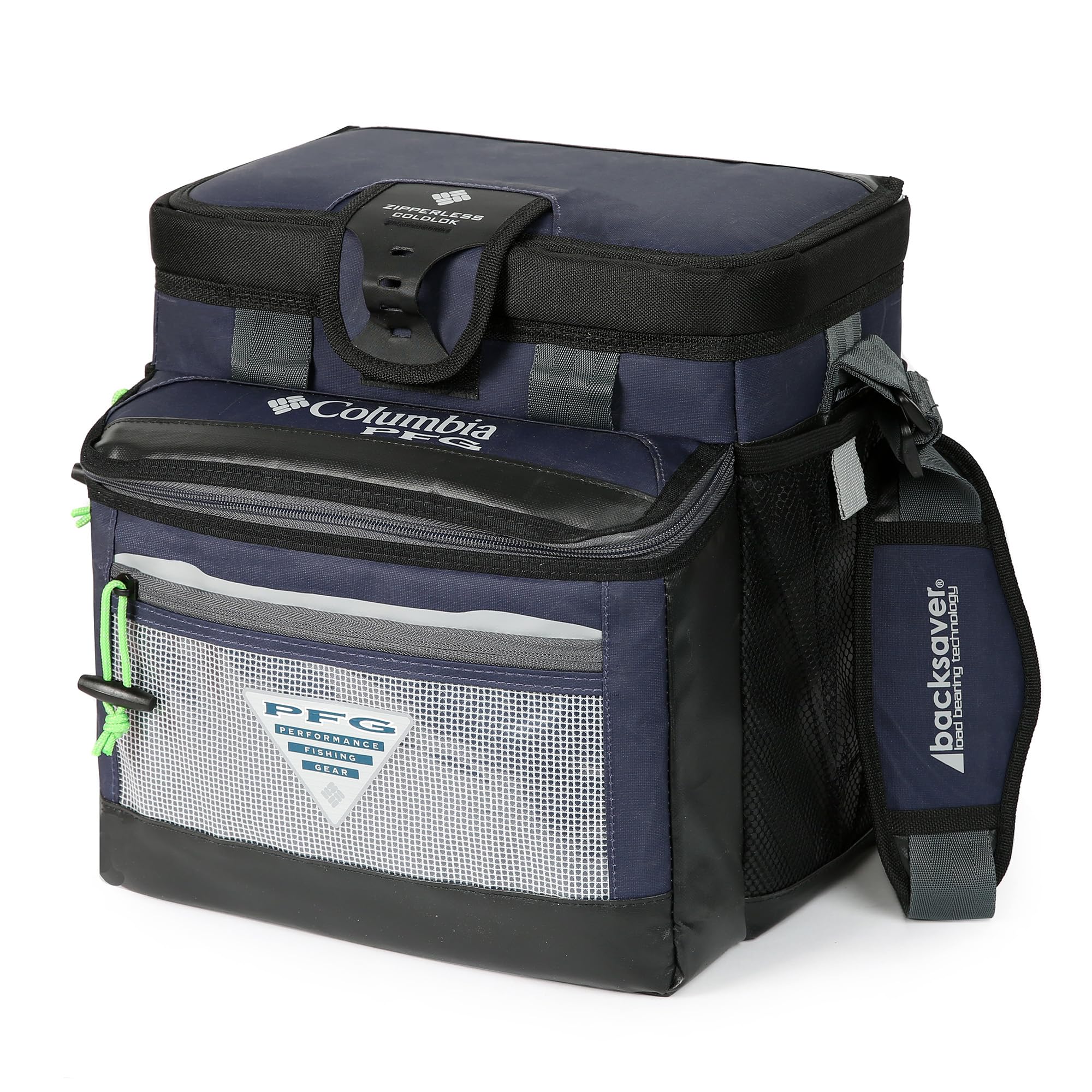 Columbia PFG Thermal Pack Cooler zipperless lid enables quick access to snacks.