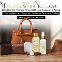 Combat Cleaner soft cloth wipe demonstrates quick, residue-free care for purses
