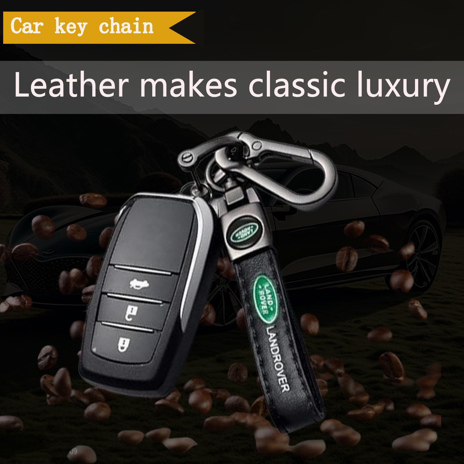 Comburvo leather keychain gift packaging image suggests a stylish home gift