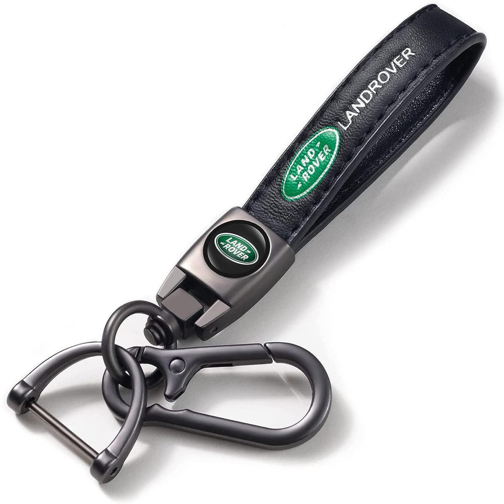 Comburvo leather keychain front view showing premium leather and durable hardware for daily use