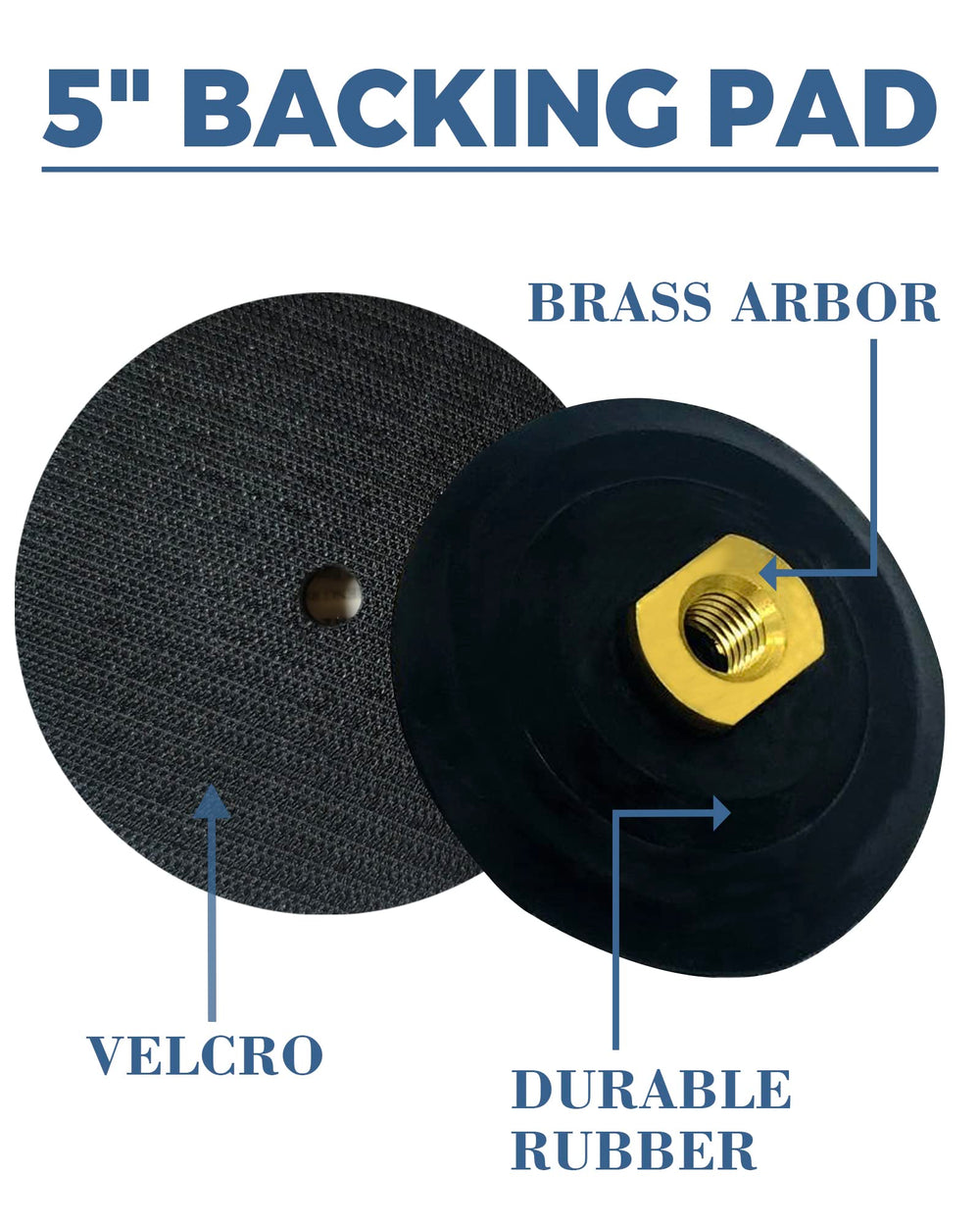 Durable ComeFloor rubber backer pad supports auto and hand grinding tasks