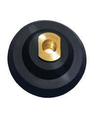 ComeFloor rubber backer pad with brass arbor for long-lasting grinding stability
