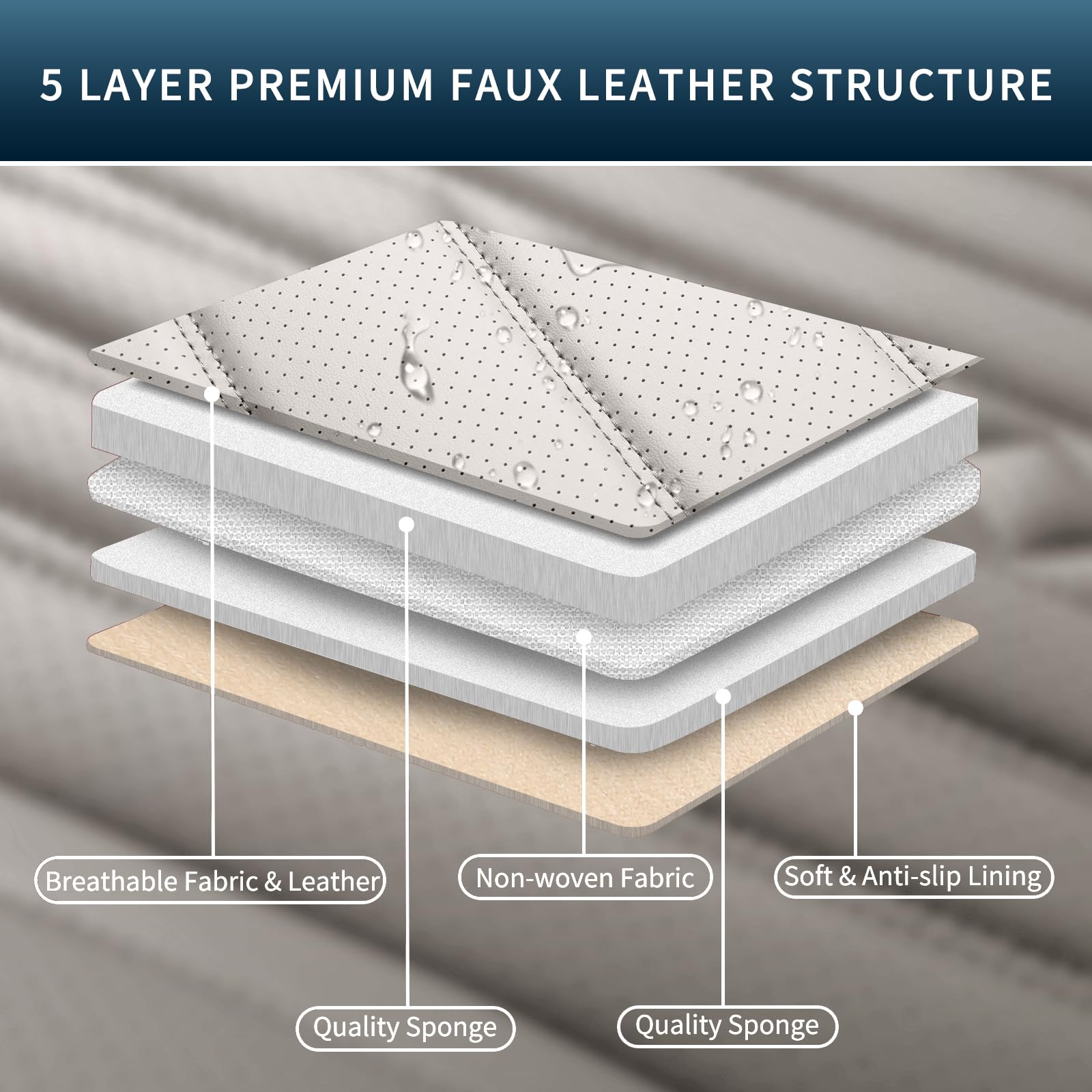 COMFDRIVE foam padding delivers plush comfort on long drives.
