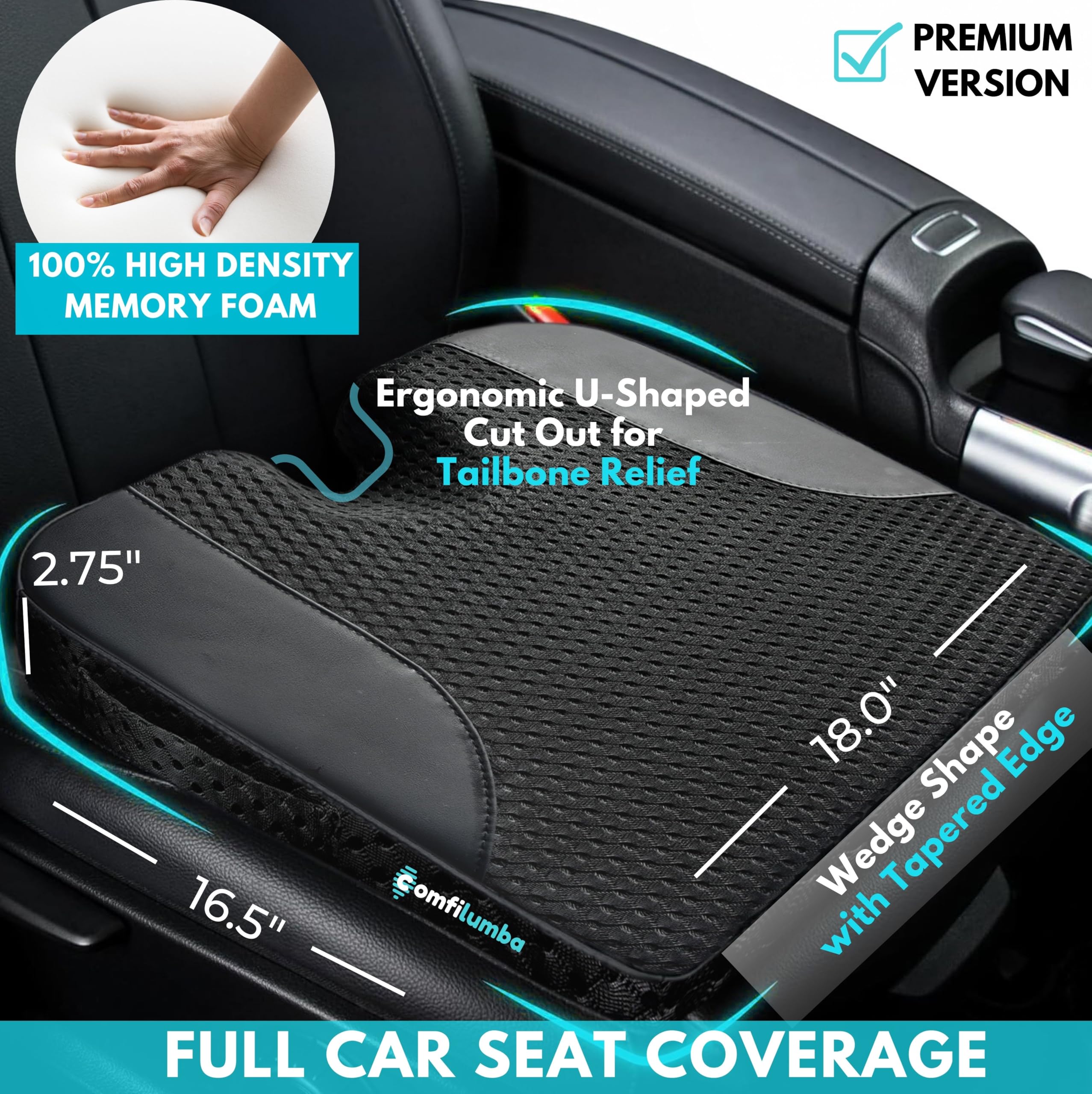 ComfiLumba durable seat cushion with warranty coverage and reliable support.