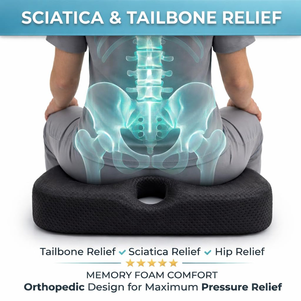 ComfiLumba ergonomic tilt design supports natural posture while driving.