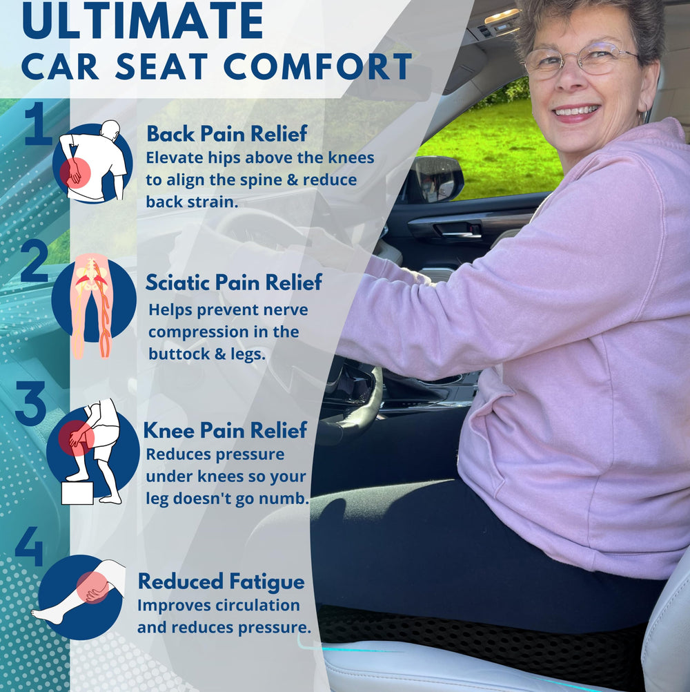ComfiLumba portable cushion with handle for easy transport across spaces.