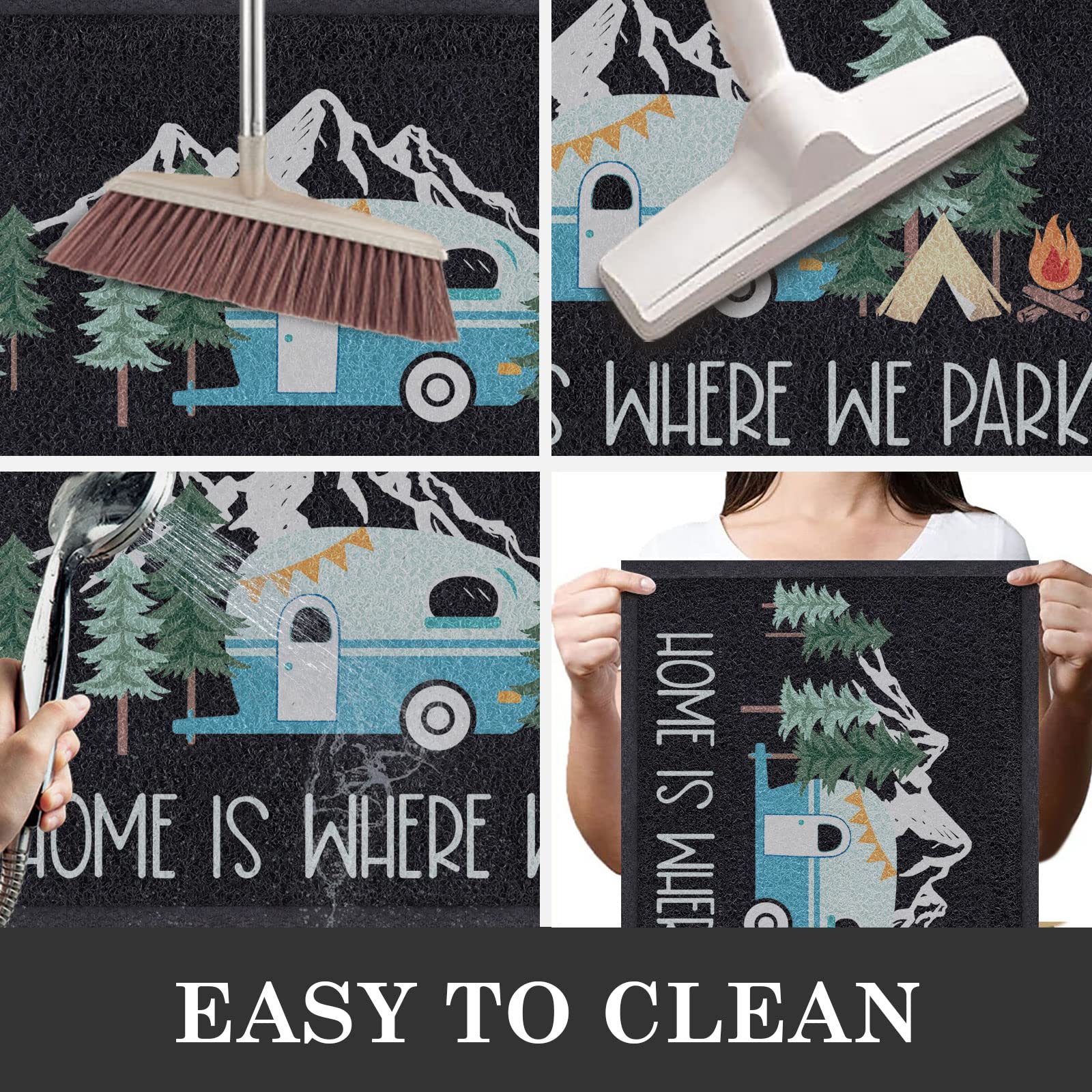 Comfoyar camper door mat dirt-scrape action keeps interiors cleaner.
