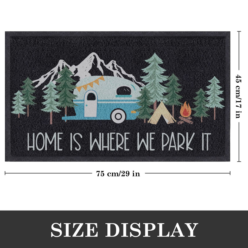 Comfoyar camper door mat RV and tent design enhances outdoor-inspired decor.