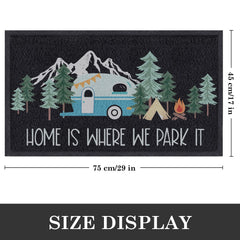 Comfoyar camper door mat RV and tent design enhances outdoor-inspired decor.