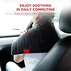 Comfytemp travel blanket with a 110-inch cord for backseat comfort on trips.