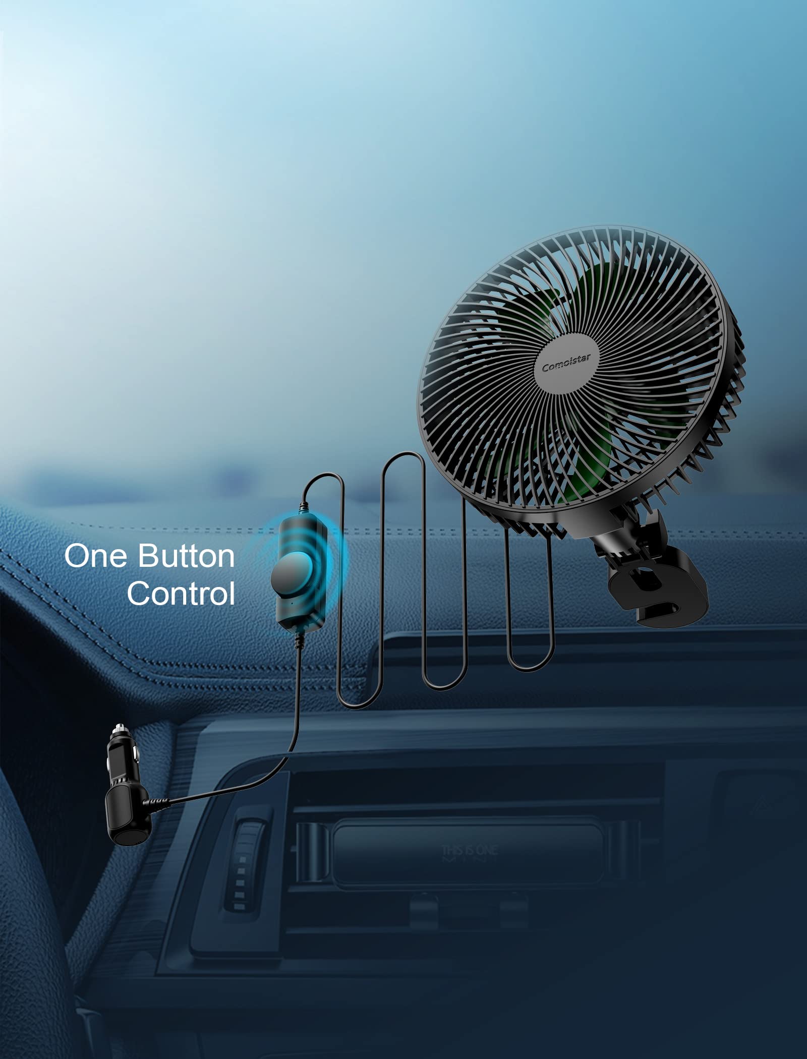 Comoistar compatible with 12V/24V vehicles for versatile cooling