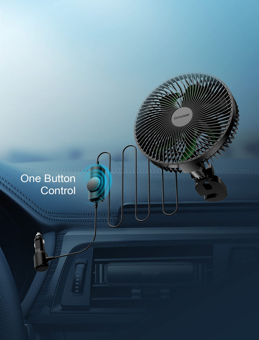 Comoistar compatible with 12V/24V vehicles for versatile cooling