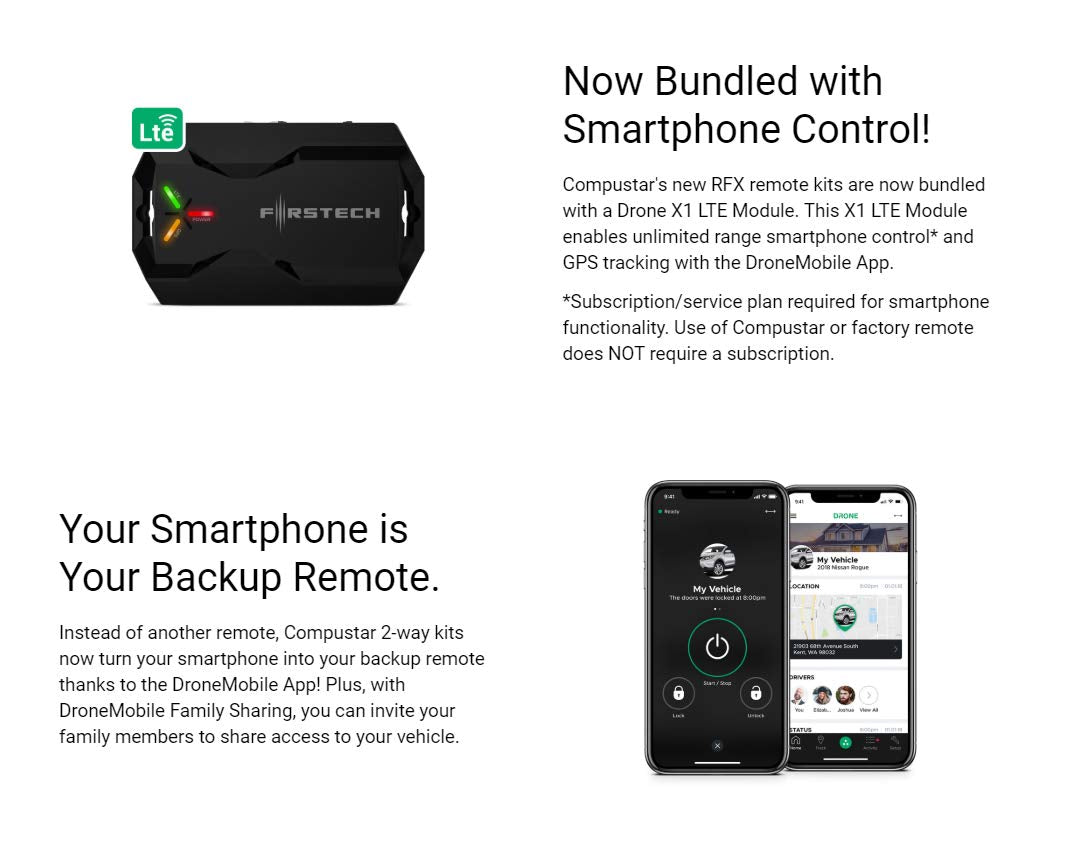 Smartphone control lets you start your vehicle from your phone