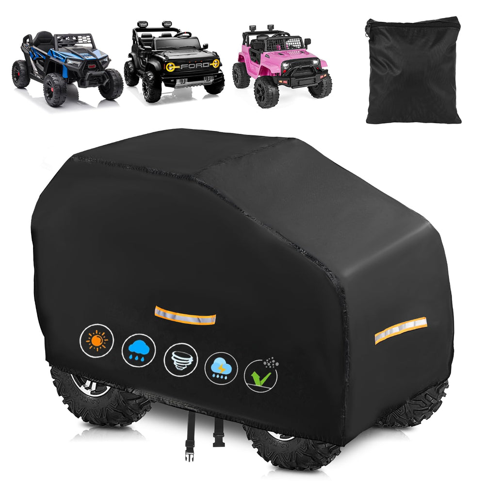 CONFUTURY large kids car cover protects Power Wheels in rain and snow.