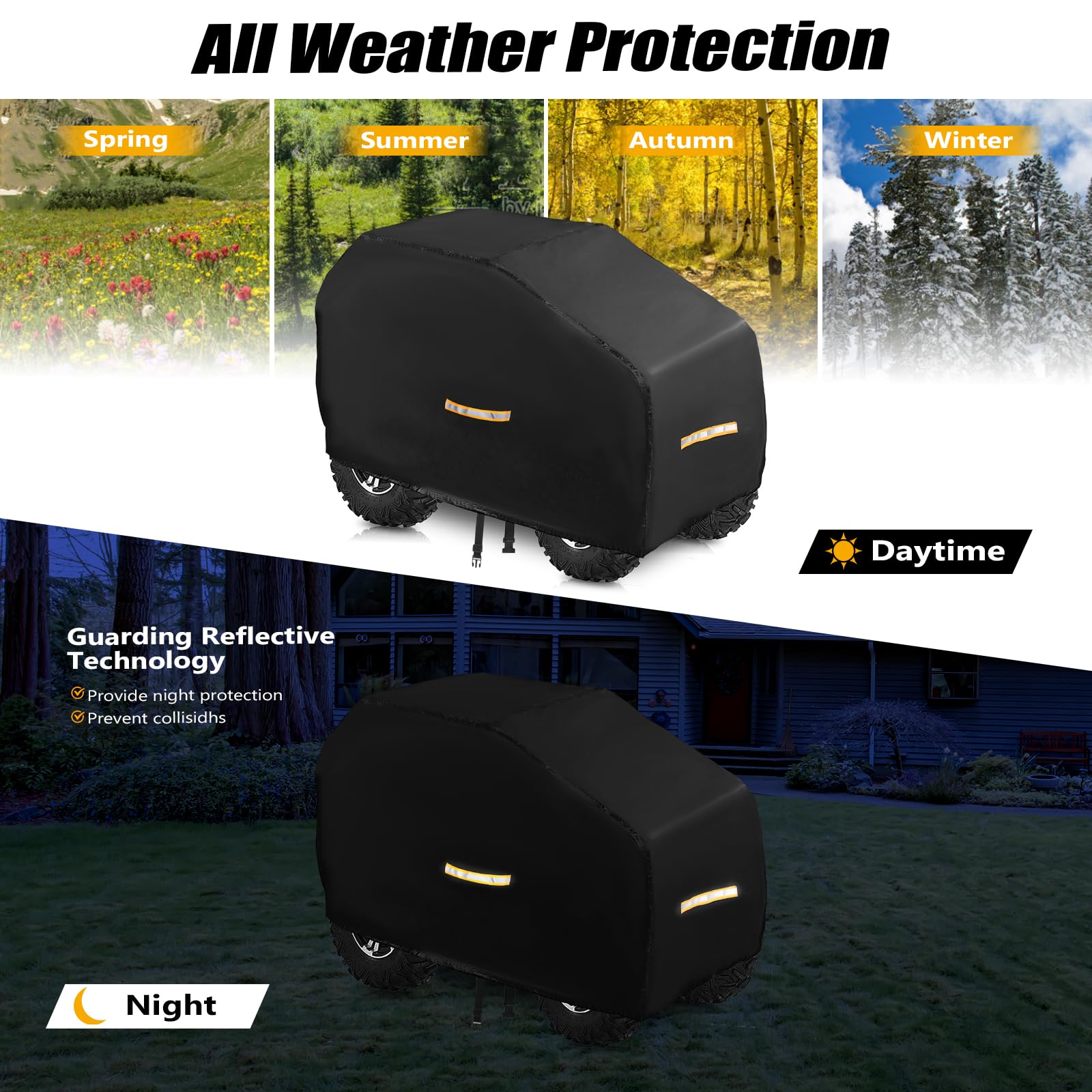 CONFUTURY universal ride-on cover with sun protection for outdoor use.