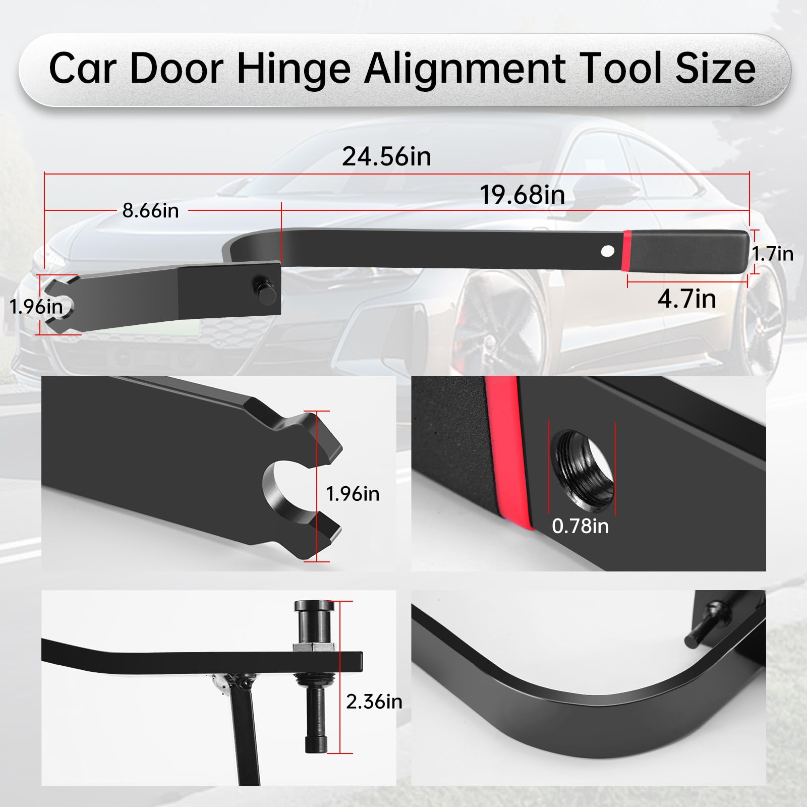 CONGKAILU door adjuster handle shows optimized leverage for quick alignment.