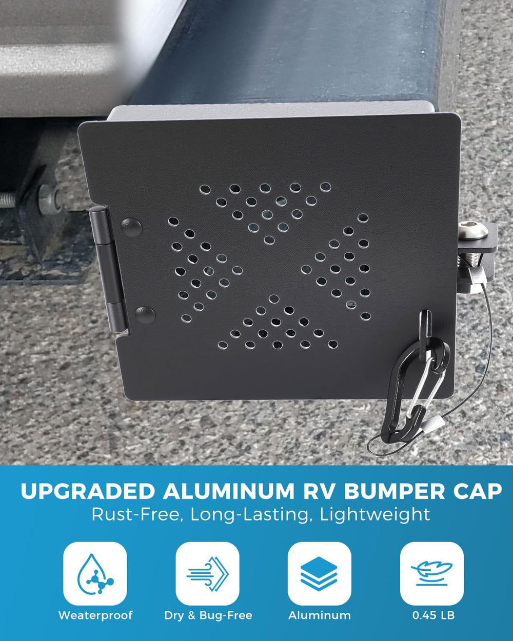 CONMWO vented design promotes airflow, reducing moisture in bumper storage.