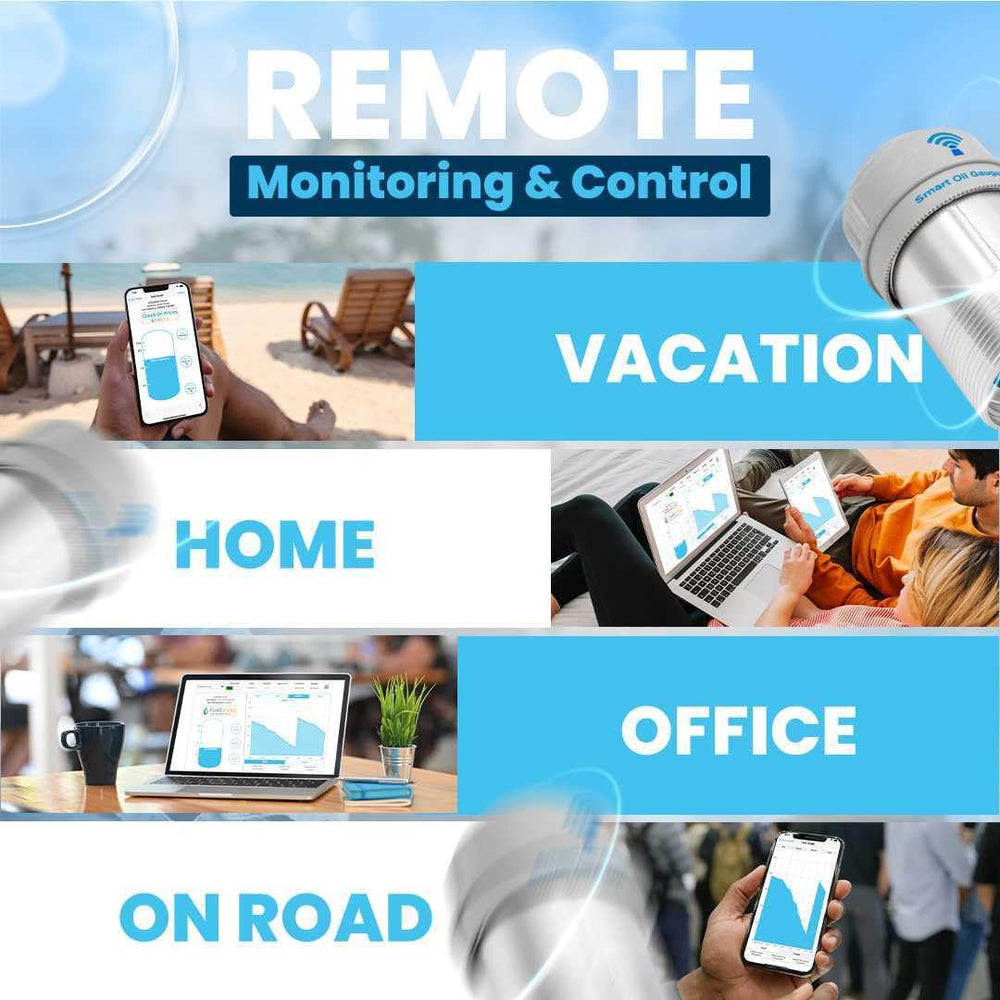 Connected Consumer Fuel Smart Oil Gauge Duo low level alerts notify you before a run-out