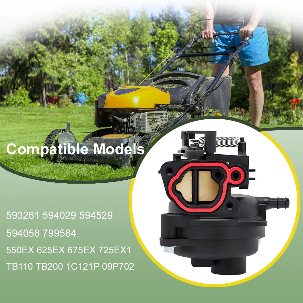 Conokata carburetor replacement for Husqvarna LC121P mower.